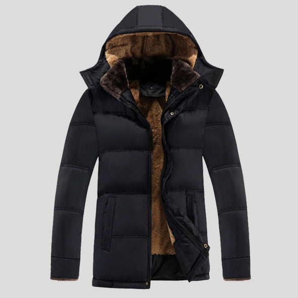 Padded Fleece Parka Coat