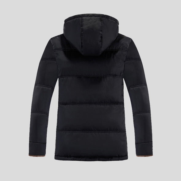 Padded Fleece Parka Coat